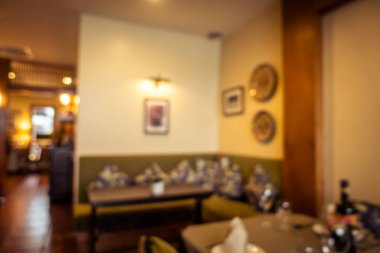Soyut bulanıklık kahvehane kafe ve Restoran için arka plan - Vintage filtresi iç