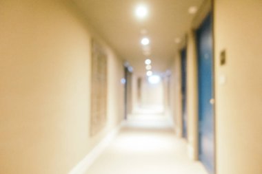 Arka plan için soyut bulanık otel ve lobi iç mimarisi