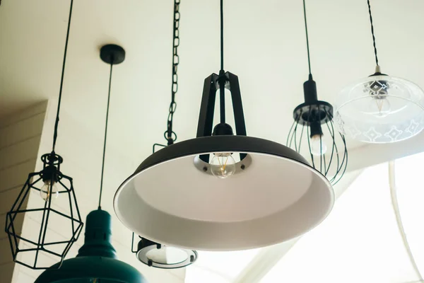 Vintage Ceiling Light Lamp Decoration Interior — Stock Photo, Image