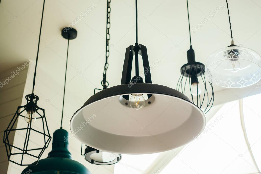 Vintage ceiling light lamp decoration interior