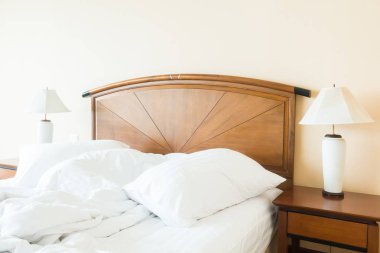 Yastık yatak yatak odası iç dekorasyon rumple