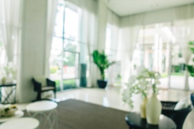 Arka plan için soyut bulanıklık ve ufuk oturma odası iç ve