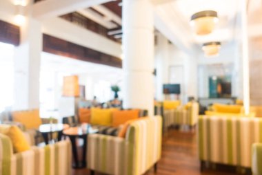 Soyut bulanıklık ve ufuk güzel lüks otelin lobi ve arka plan için iç salon