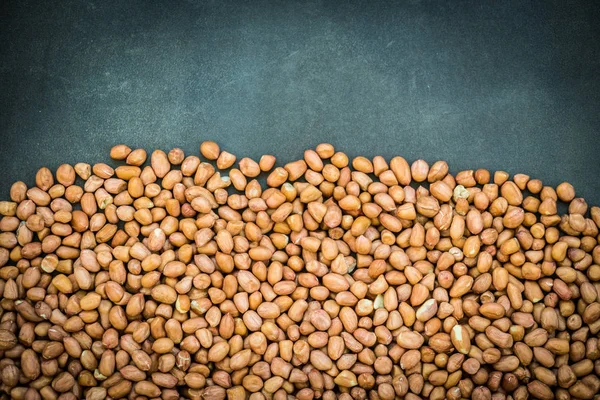 Amendoim Com Espaço Cópia Para Fundo Conceito Alimentação Saudável — Fotografia de Stock