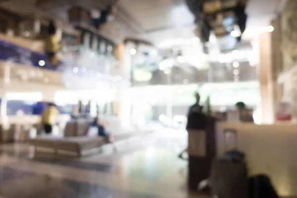 Abstract blur and defocused hotel and lobby interior for background