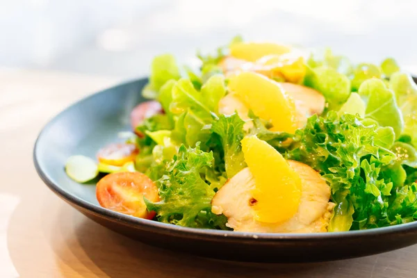 Viande Poulet Grillée Avec Salade Légumes Style Alimentaire Sain — Photo