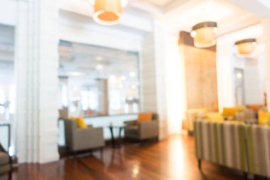 Soyut bulanıklık ve ufuk güzel lüks otelin lobi ve arka plan için iç salon