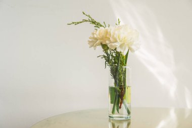 Tablo dekorasyon iç Oda beyaz çiçekli vazo