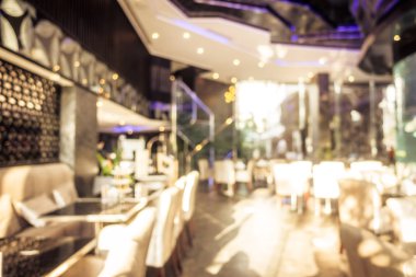 Soyut bulanıklık defocused kahve dükkanı kafe ve Restoran iç arka planı için