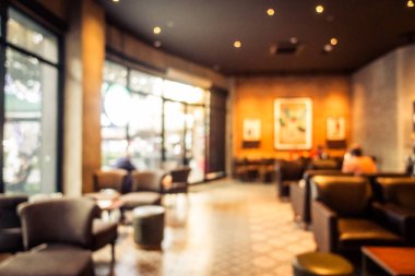 Soyut bulanıklık defocused kahve dükkanı kafe ve Restoran iç arka planı için