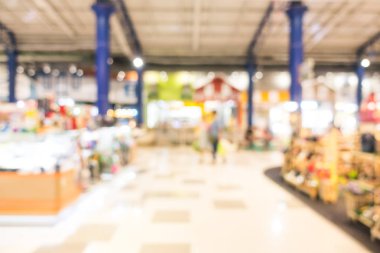 Soyut bulanıklık defocused alışveriş merkezi mağazası iç arka planı için