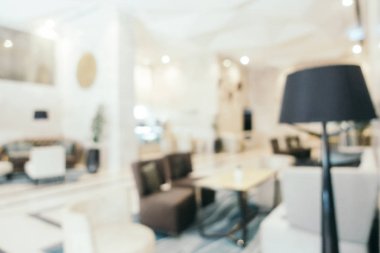 Bulanıklık ufuk otel ve arka plan için lobi iç