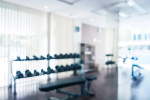 Abstract Blur Defocused Fitness Equipment Gym Interior Background — Stock Photo, Image