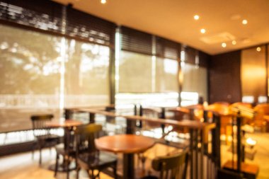 Özgün bulanıklık ve odaklanmış kafe ve restoran iç mimarisi - Vintage Filtresi-