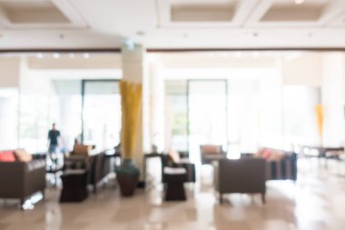 Soyut bulanıklık ve ufuk güzel lüks otelin lobi ve arka plan için iç salon