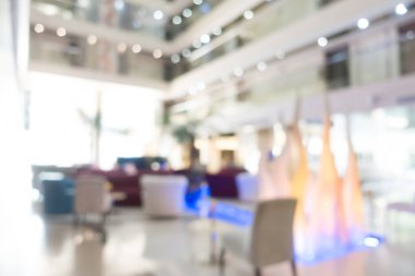 Soyut bulanıklık ve ufuk otel ve lobi iç