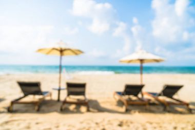 Soyut bulanıklık güzel bir plaj ve deniz defocused