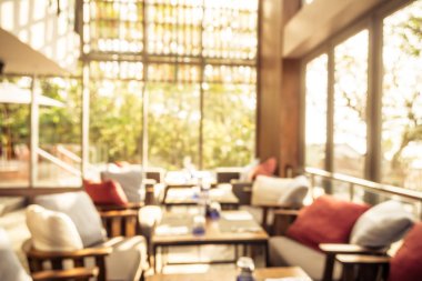 Soyut bulanıklık restoran ve kafe iç defocused