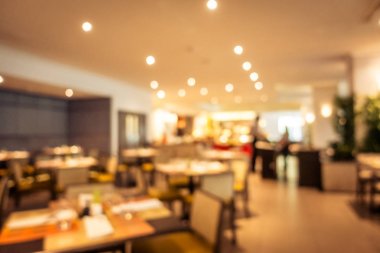 Soyut bulanıklık restoran ve kafe iç