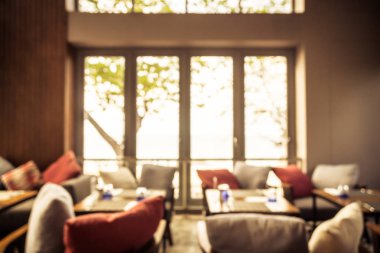 Soyut bulanıklık restoran ve kafe iç defocused