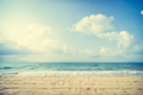 Borroso abstracto desenfocado hermosa playa y el mar —  Fotos de Stock