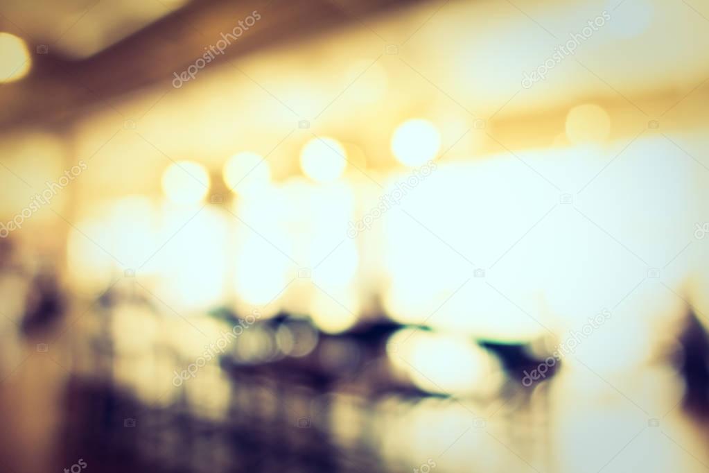 Abstract blur defocused coffee shop cafe