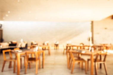 Soyut bulanıklık ve otel tatil ufuk Restoran açık büfe