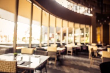 Soyut bulanıklık ve otel tatil ufuk Restoran açık büfe