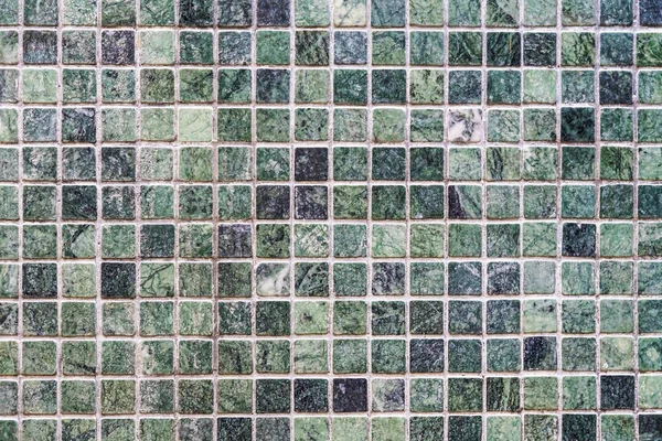 Textures et surface des murs de tuiles vertes — Photo