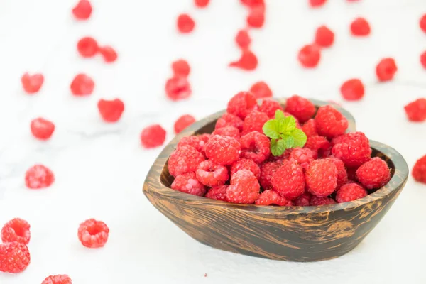 Lamponi rossi frutta — Foto Stock