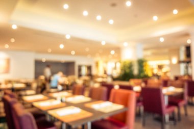 Soyut bulanıklık restoran ve kafe iç