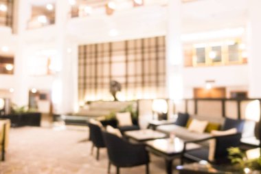 Soyut bulanıklık ve ufuk güzel lüks otel lobisinde ve lou