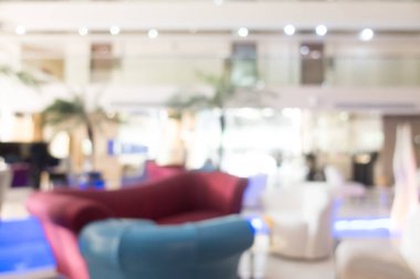 Soyut bulanıklık ve ufuk otel ve lobi iç