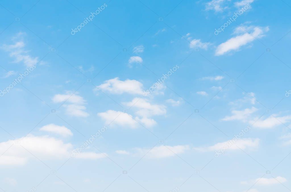 Beautiful white cloud on blue sky background