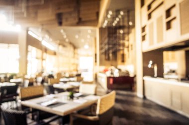 Soyut bulanıklık ve otel tatil ufuk Restoran açık büfe