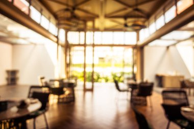 Soyut bulanıklık ve otel tatil ufuk Restoran açık büfe