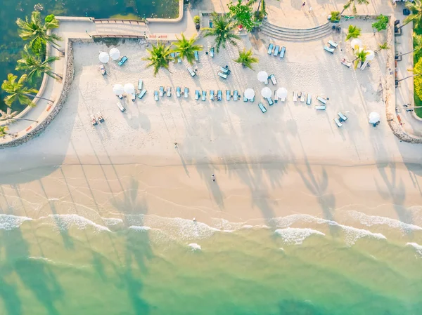 Vista aérea de la playa y el mar — Foto de Stock