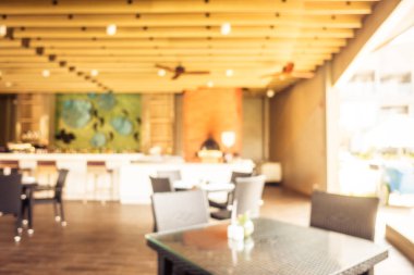 Soyut bulanıklık ve otel tatil ufuk Restoran açık büfe