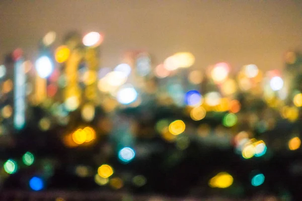 抽象模糊曼谷城市天际线 — 图库照片