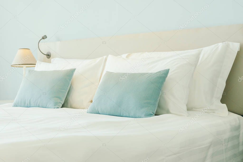Pillow on bed