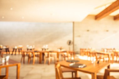 Soyut bulanıklık ve otel tatil ufuk Restoran açık büfe