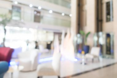 Soyut bulanıklık ve ufuk otel ve lobi iç