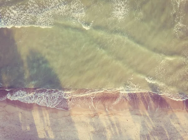 Vista aérea da praia e do mar — Fotografia de Stock