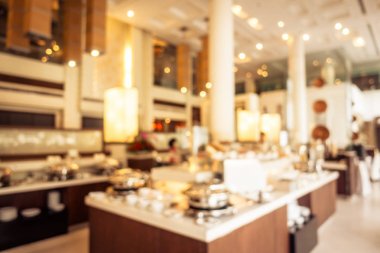Soyut bulanıklık ve ufuk kahvaltı büfesi otel Restaurant
