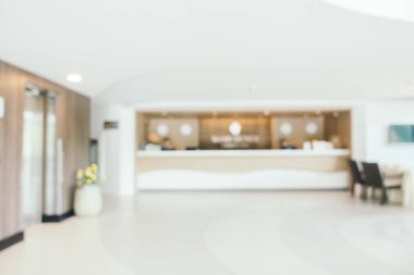 Soyut bulanıklık ve ufuk otel lobisinin