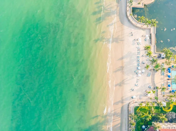 Aerial view of beach and sea — Stock Photo, Image