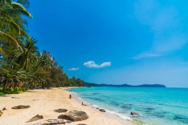 Güzel tropikal plaj ve deniz