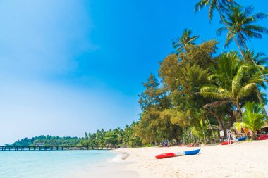 Güzel tropikal plaj ve deniz