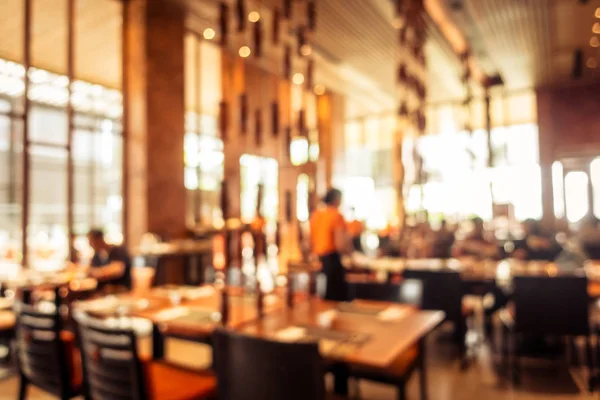 Restaurace abstraktní rozostření a interiér kavárny coffee shop — Stock fotografie