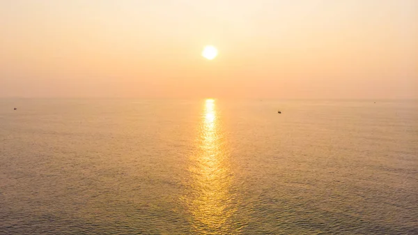 Beautiful Aerial View Sunrise Sea — Stock Photo, Image